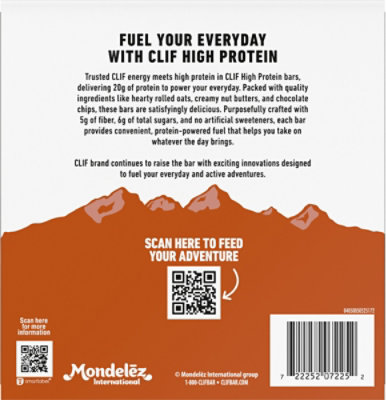 Clif High Protein Peanut Butter Chocolate Chip Energy Bar - 4 Count - Image 6