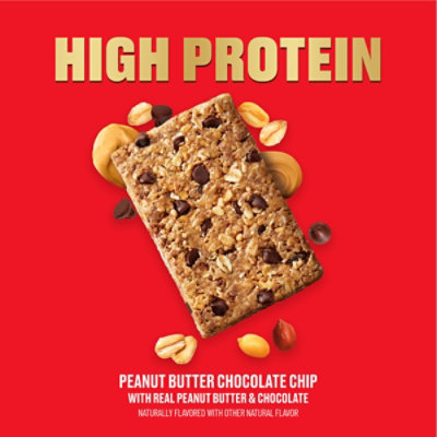 Clif High Protein Peanut Butter Chocolate Chip Energy Bar - 4 Count - Image 2