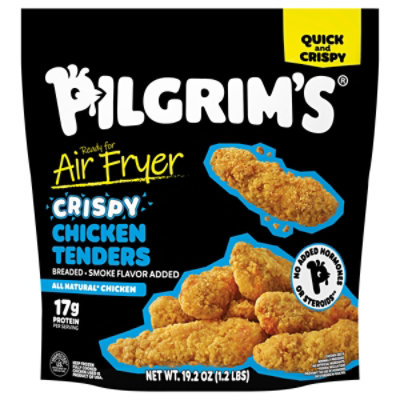 Fully Cooked Crispy Breaded Chicken Tenders Smoke Flavor Added - 19.2 Oz - Image 1