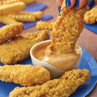 Fully Cooked Crispy Breaded Chicken Tenders Smoke Flavor Added - 19.2 Oz - Image 2
