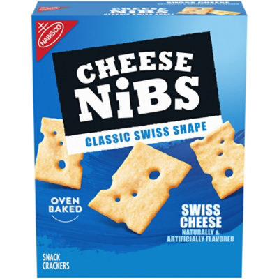 Cheese Nibs Classic Swiss Shape Crackers - 6.35 Oz - Image 1