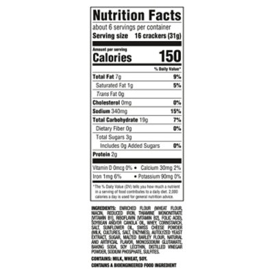 Cheese Nibs Classic Swiss Shape Crackers - 6.35 Oz - Image 4