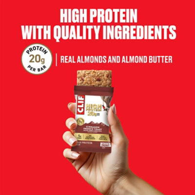 Clif High Protein Cinnamon French Toast Energy Bar - 4-9.6 Oz - Image 3