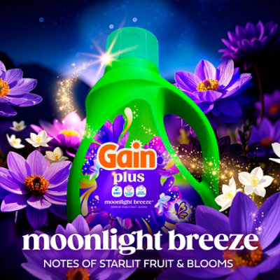 Gain Plus Liquid Laundry He Detergent With Febreze, Moonlight Breeze - 66 Fl. Oz. - Image 6