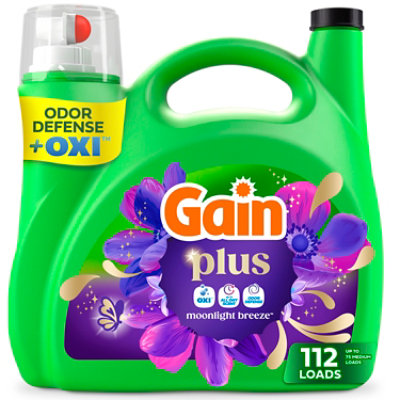 Gain Plus Liquid Laundry He Detergent With Febreze, Moonlight Breeze - 147 Fl. Oz. - 147 Fl. Oz. - Image 1