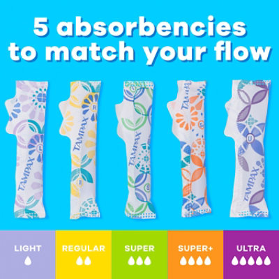 Tampax Pearl Tampons With Leakguard Braid, Ultra - 60 Count - Image 4