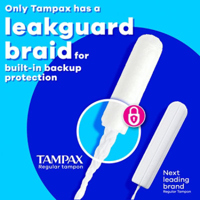 Tampax Pearl Tampons With Leakguard Braid, Ultra - 60 Count - Image 3