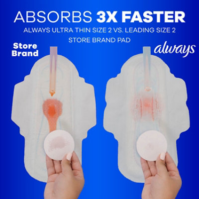 Always Ultra Thin Pads Reg - Sz1 - 62 Count - Image 3