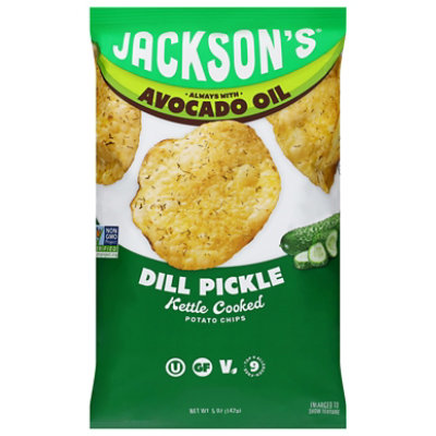 Jacksons Avocado Oil & Dill Pickle Potato Chips - 5 OZ - Image 2