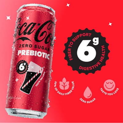 Coca-Cola Zero Sugar Prebiotic Can 12 Fl Oz - 12 Fl. Oz. - Image 4