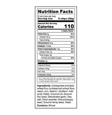 Cedar Valley Everything Bagel Pita Chips - 6.35 Oz - Image 3