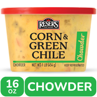 Resers Corn & Green Chile Chowder - 1 Lb - Image 1