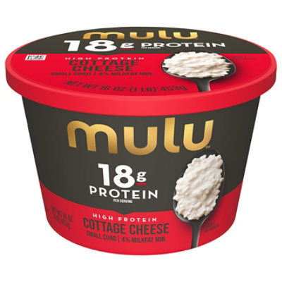 Mulu 4% Milkfat Min Small Curd 18G High Protein Cottage Cheese - 16 Oz - Image 2