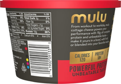 Mulu 4% Milkfat Min Small Curd 18G High Protein Cottage Cheese - 16 Oz - Image 5