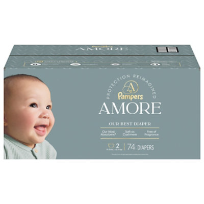 Pampers Amore Diapers Base Version 4.5x 2/mini - 74 ct - Image 2