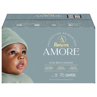 Pampers Amore  Base Version 4.5X Newborn Diapers- 76 Count - Image 2