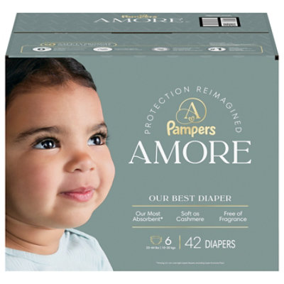 Pampers Amore Diapers Base Version 4.5X 6/Giant - 42 Count - Image 2
