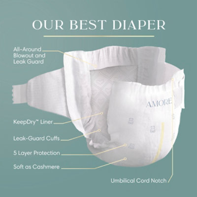 Pampers Amore Diapers Base Version 4.5X 1/Small - 82 Count - Image 2
