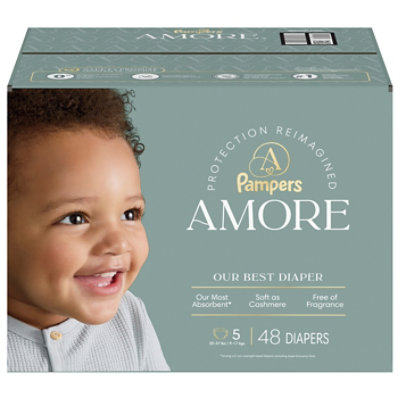 Pampers Amore Diapers Base Version 4.5X 5/Junior - 48 Count - Image 2