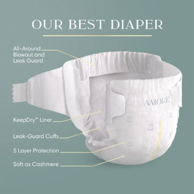 Pampers Amore Diapers Base Version 4.5x 4/maxi - 58 ct - Image 2