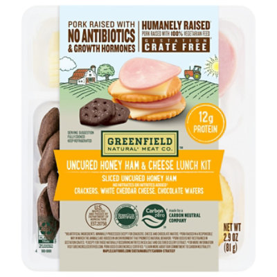 Greenfield Uncured Honey Ham & Cheese Lunch Kit 2.9oz - 2.9 OZ - Image 1