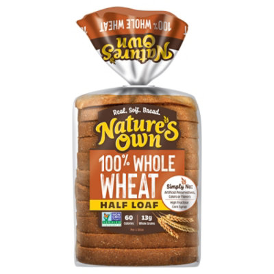 Natures Own 100% Whole Wheat Half Loaf Bread - 10 Oz - Image 4