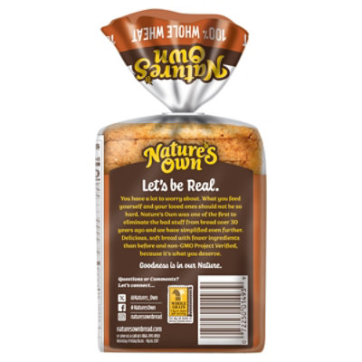 Natures Own 100% Whole Wheat Half Loaf Bread - 10 Oz - Image 7