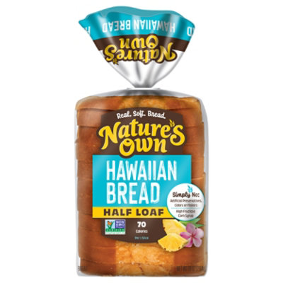 Natures Own Hawaiian Half Loaf Bread - Image 1