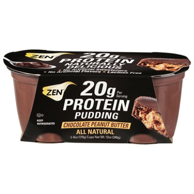 Zen Protein Pudding Peanut Butter 2Pk - 12 Oz - Image 2
