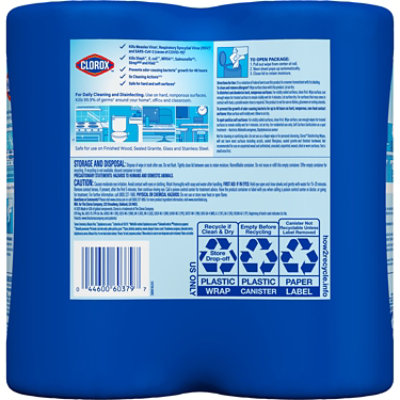 Clorox Disinfecting Wet Wipes Crisp Lemon & Fresh Scent - 2-75 Ct. - 2-75 Count - Image 2