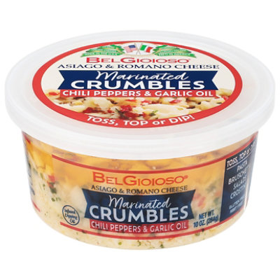 Belgioioso Marinated Crumbles Cup Chili Peppers & Garlic Oil - 10 Oz - Image 2