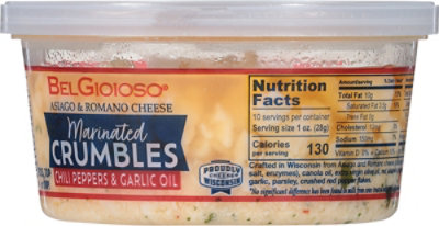 Belgioioso Marinated Crumbles Cup Chili Peppers & Garlic Oil - 10 Oz - Image 5