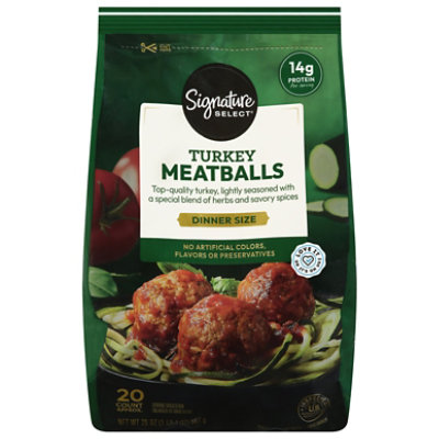 Signature Select Turkey Meatball 20 Oz - 20 OZ - Image 2
