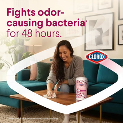 Clorox Scentiva Disinfecting Wipes Cherry Blossom & Peach - 75 Count - Image 4