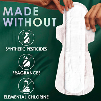 L. Extra Long Maxi Pads With Wings, Overnight Absorbency, 28 Count - 28 ct - Image 4