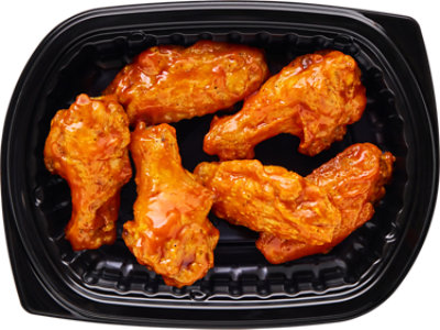 Md Style Buffalo Bone-in Chicken Wings 6 Count Hot - Each - Image 1