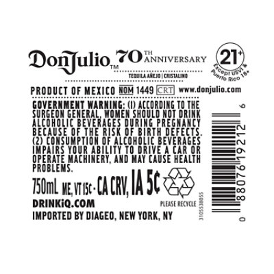 Don Julio 70th Dia De Muertos Tequila - 750 ML - Image 4