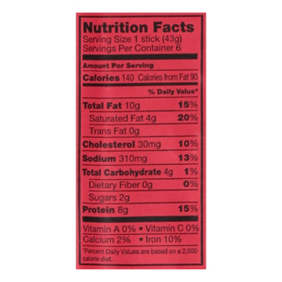Hempler's Teriyaki Meat Stick 9oz - 9 OZ - Image 3