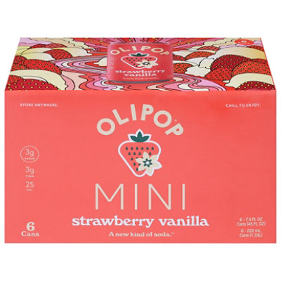 Olipop Prebiotic Soda Strawberry Vanilla Mini 6-7.5fz - 6-7.5 FZ - Image 2