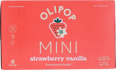 Olipop Prebiotic Soda Strawberry Vanilla Mini 6-7.5fz - 6-7.5 FZ - Image 5