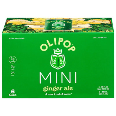 Olipop Prebiotic Soda Ginger Ale Mini 6-7.5fz - 6-7.5 FZ - Image 2