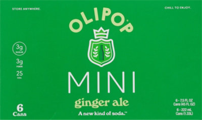 Olipop Prebiotic Soda Ginger Ale Mini 6-7.5fz - 6-7.5 FZ - Image 5