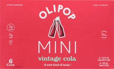 Olipop Prebiotic Soda Cola Mini 6-7.5fz - 6-7.5 FZ - Image 5