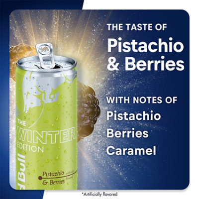 Red Bull Winter Edition Pistachio & Berries 80mg Caffeine Energy Drink - 4 - 12 fl oz - Image 3