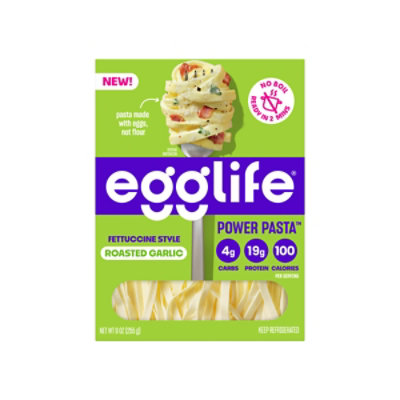 Egglife Egg Pasta Power Roasted Garlic - 9 OZ - Image 1