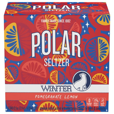 Polar Winter Pomegranate Lemon Seltzer - 12.00 fl oz - Image 2