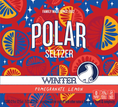 Polar Winter Pomegranate Lemon Seltzer - 12.00 fl oz - Image 5