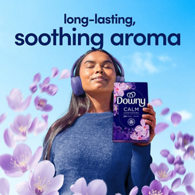 Downy Infusions Mega Dryer Sheets, Calm Lavender & Vanilla - 55 Ct. - 55 ct - Image 2