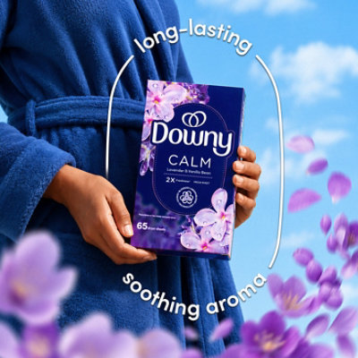 Downy Infusions Mega Dryer Sheets, Calm Lavender & Vanilla - 55 Ct. - 55 ct - Image 5