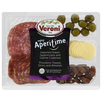 Veroni Aperitivo Soppressata Calabrese Provolone Olives Almond - 6 OZ - Image 2